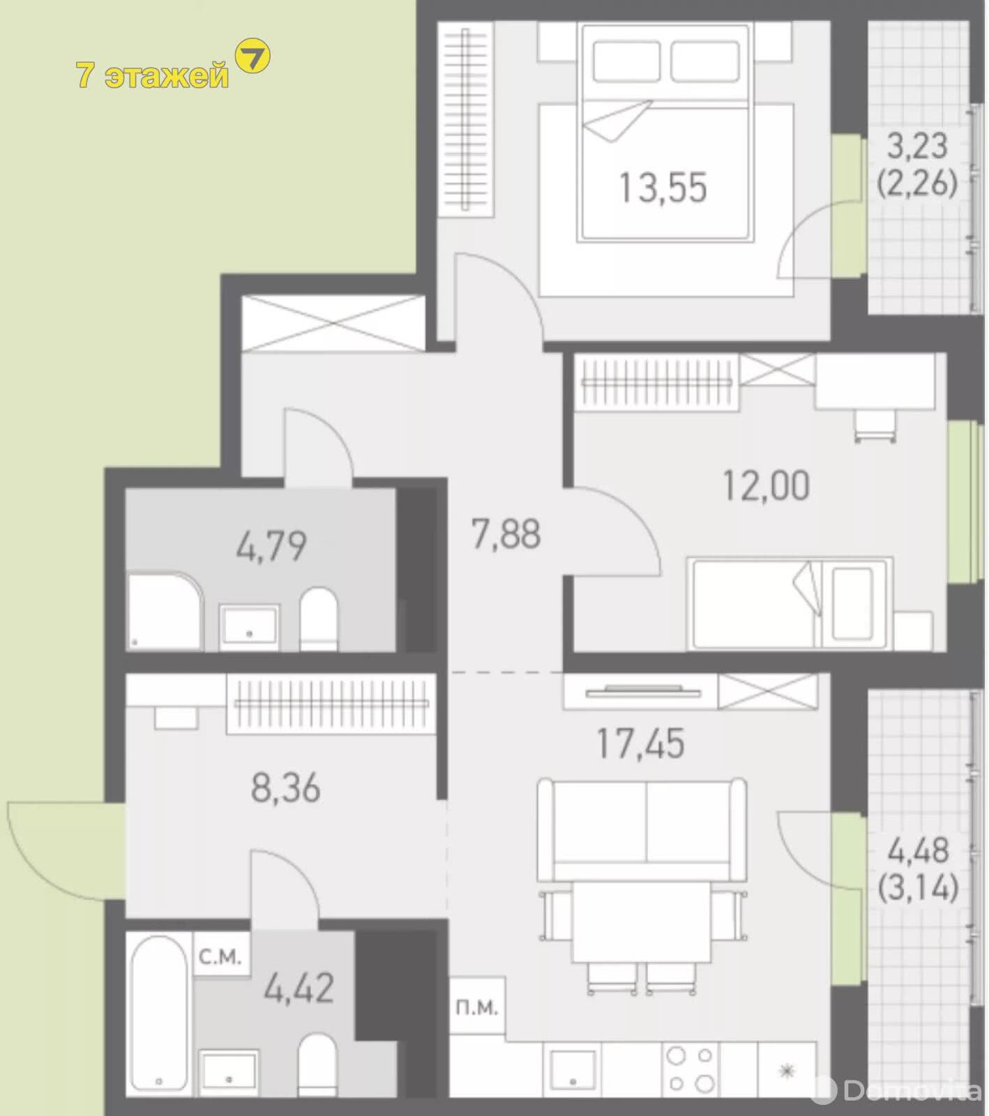 Продажа 3-комнатной квартиры в Копище, ул. Николая Камова, 107602 USD, код: 997199 - фото 4