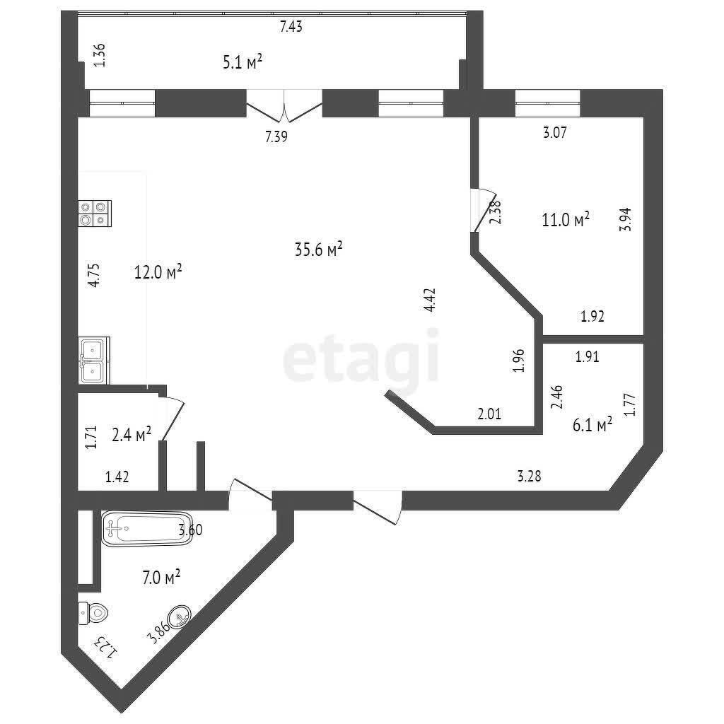 Стоимость продажи квартиры, Минск, ул. Сурганова, д. 27