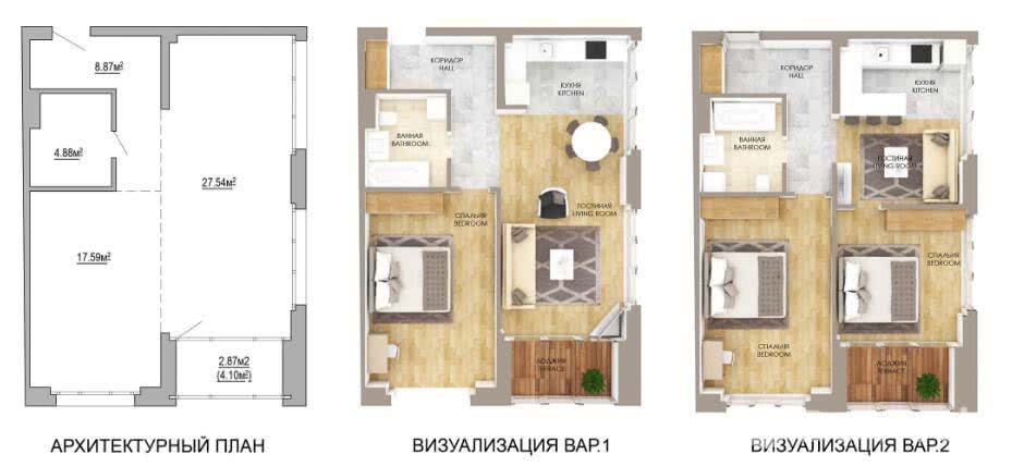 Купить 3-комнатную квартиру в Минске, ул. Макаенка, д. 12/Е, 91650 EUR, код: 1009070 - фото 3