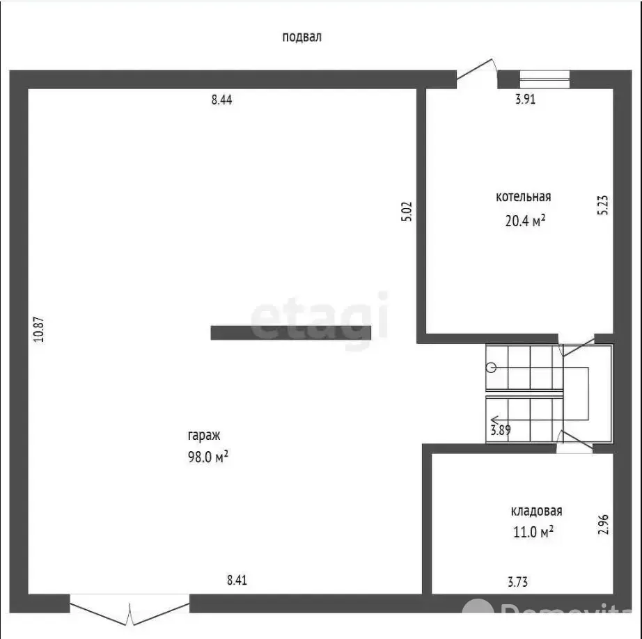 Стоимость продажи коттеджа, Юхновка, ул. Полевая, д. 3