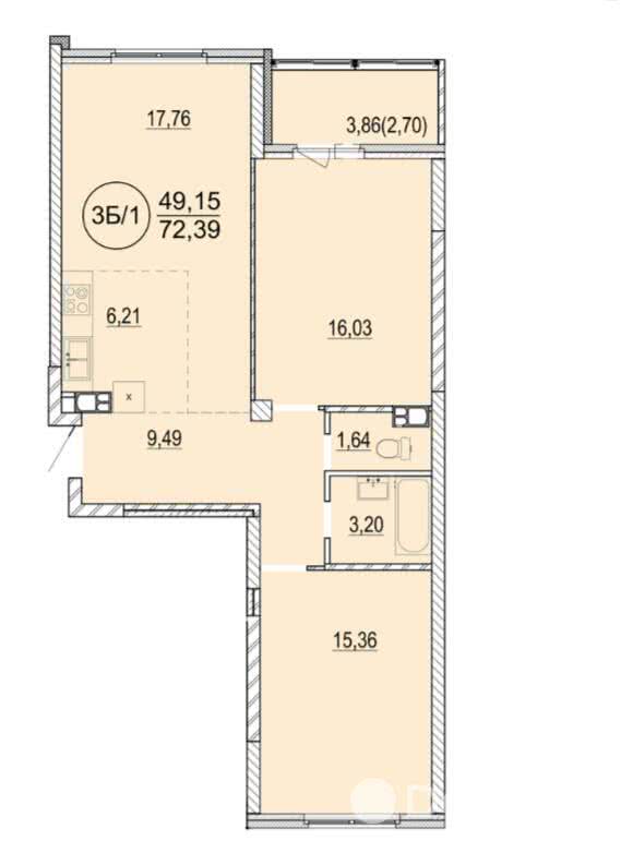 Продажа 3-комнатной квартиры в Минске, ул. Разинская, д. 4, 90487 USD, код: 1013809 - фото 2