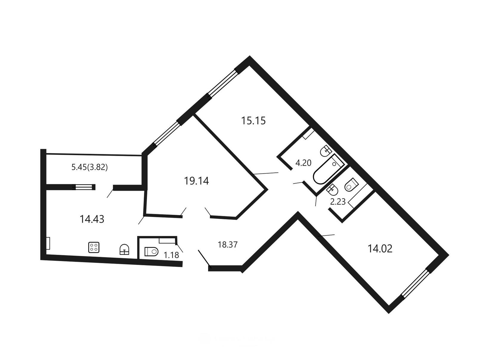 Стоимость продажи квартиры, Минск, пр-т Дзержинского, д. 26