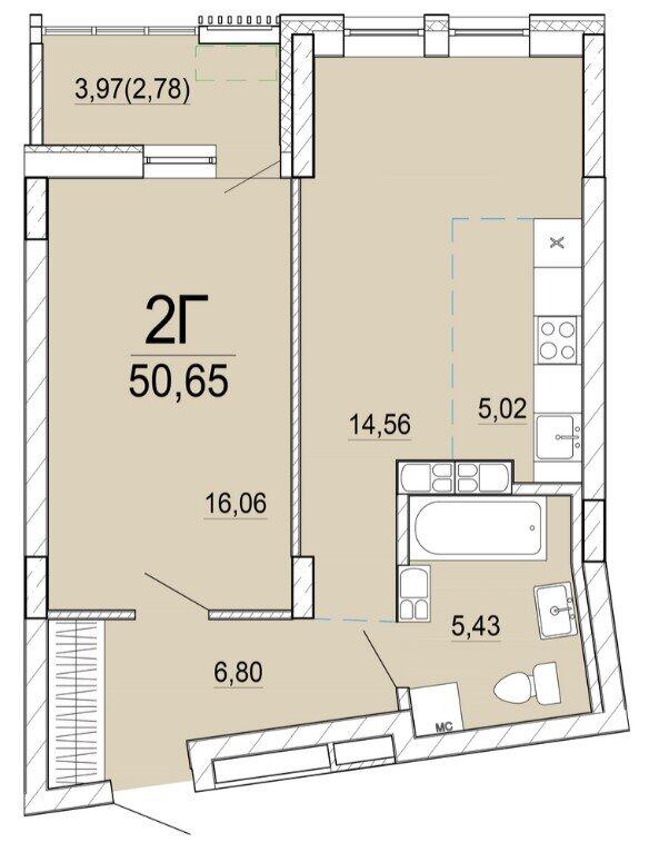 Купить 2-комнатную квартиру в Минске, ул. Нововиленская, д. 51, 85008 USD, код: 980392 - фото 1