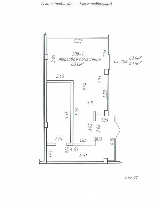 Купить торговое помещение на ул. Кирилла Туровского, д. 24 в Минске, 76320EUR, код 996850 - фото 5