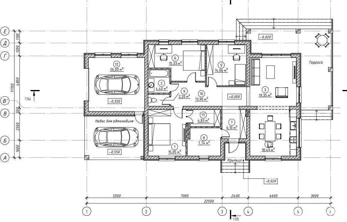 коттедж, Антосино, ул. Дачная, д. 24, стоимость продажи 277 119 р.