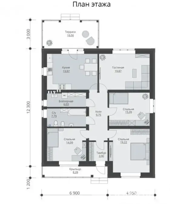 коттедж, Союз-2 д.Кривое село, 