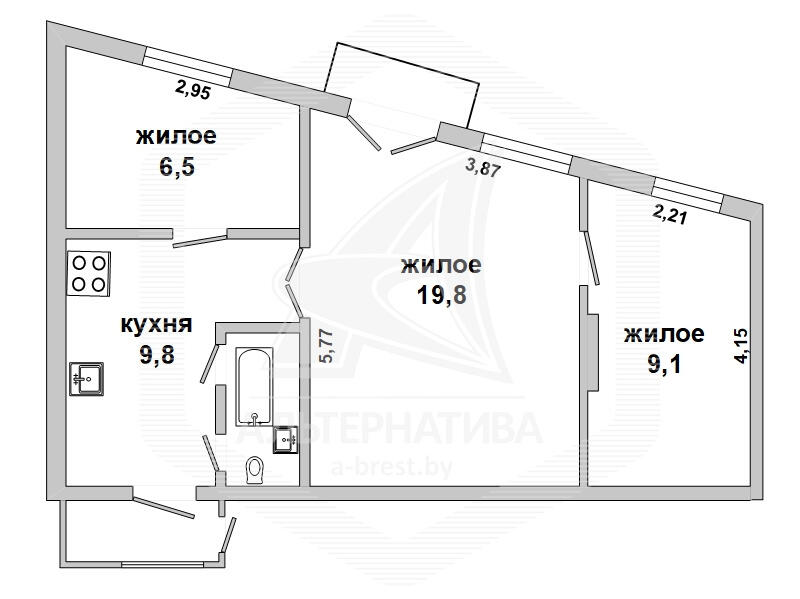 квартира, Брест, ул. Советская в Ленинском районе