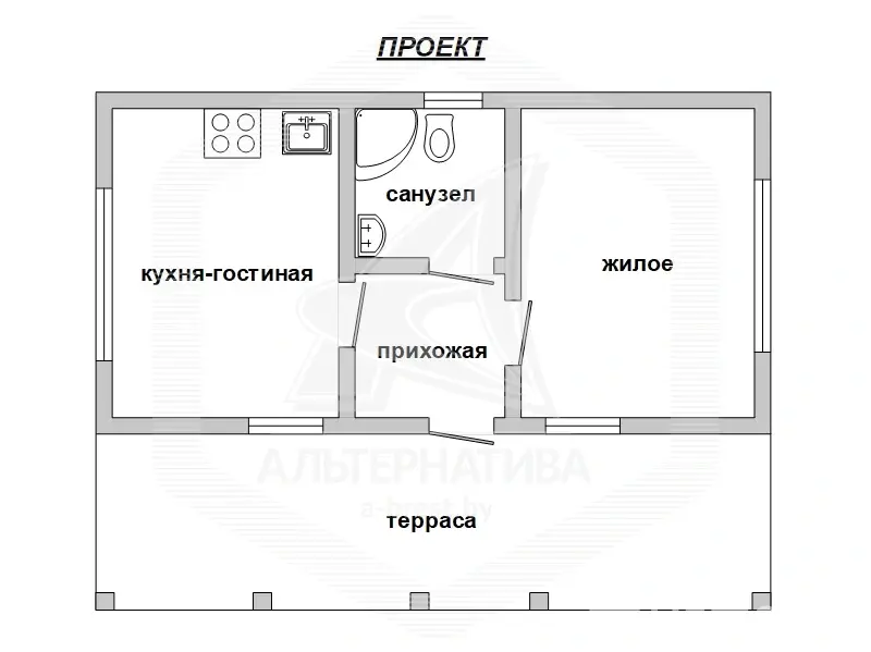 коттедж, Гусак, , стоимость продажи 33 800 р.