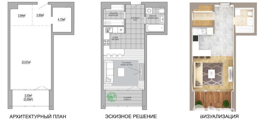 Продажа 1-комнатной квартиры в Минске, ул. Макаенка, д. 12/Л, 60640 EUR, код: 1002188 - фото 3