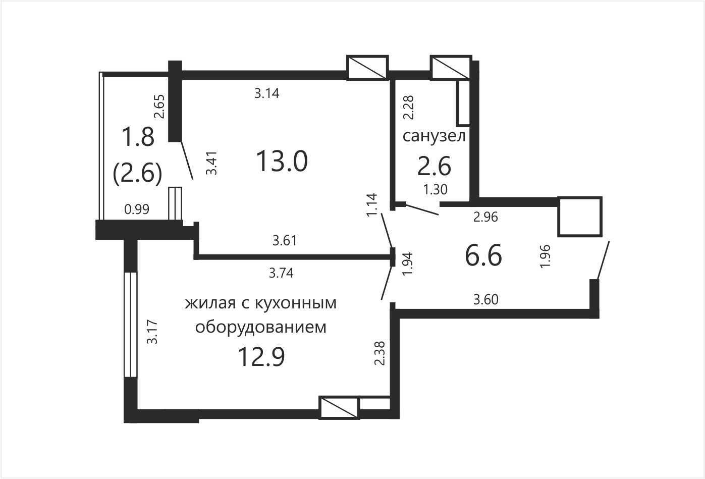 Цена продажи квартиры, Минск, ул. Игоря Лученка, д. 13