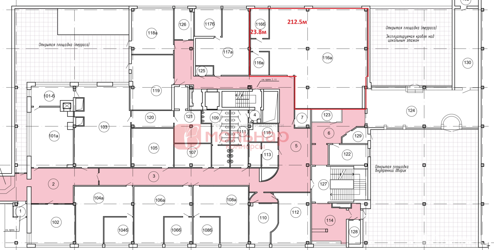 Снять офис на ул. Притыцкого, д. 62 в Минске, 2832EUR, код 14001 - фото 7