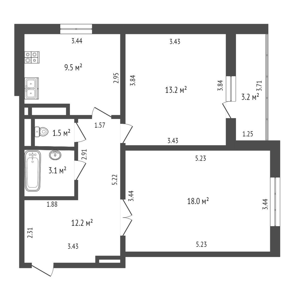 квартира, Минск, ул. Неманская, д. 63 