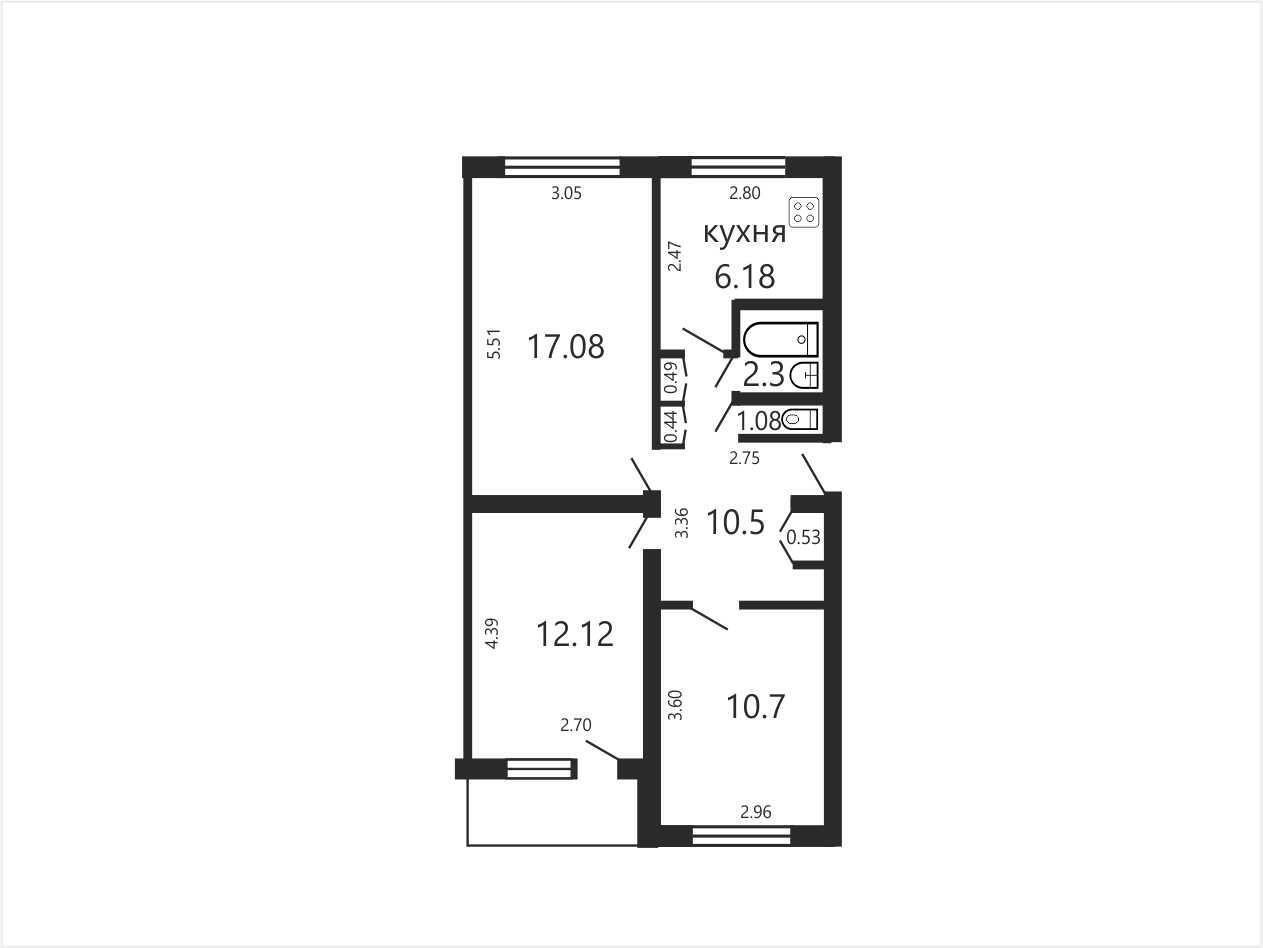 Цена продажи квартиры, Минск, ул. Захарова, д. 74