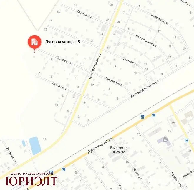 Цена продажи дома, Высокое, ул. Луговая