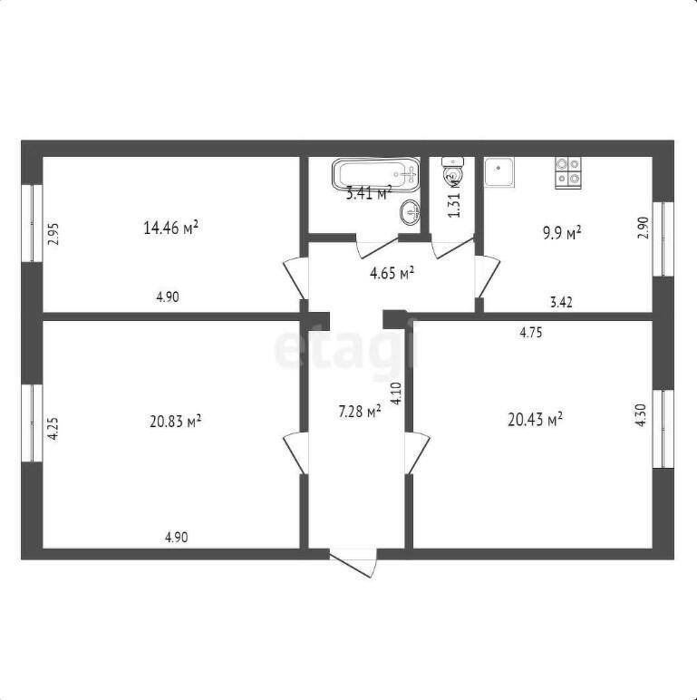 Цена продажи квартиры, Минск, ул. Михася Лынькова, д. 49