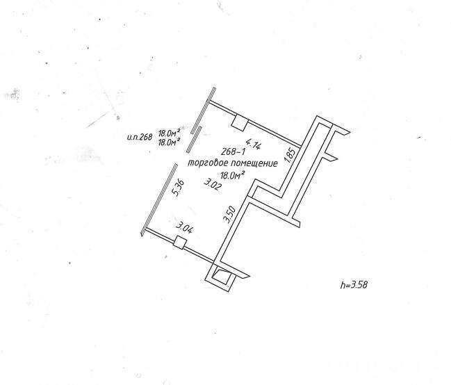 Купить торговую точку на ул. Петра Мстиславца, д. 10 в Минске, 41040EUR, код 996826 - фото 5