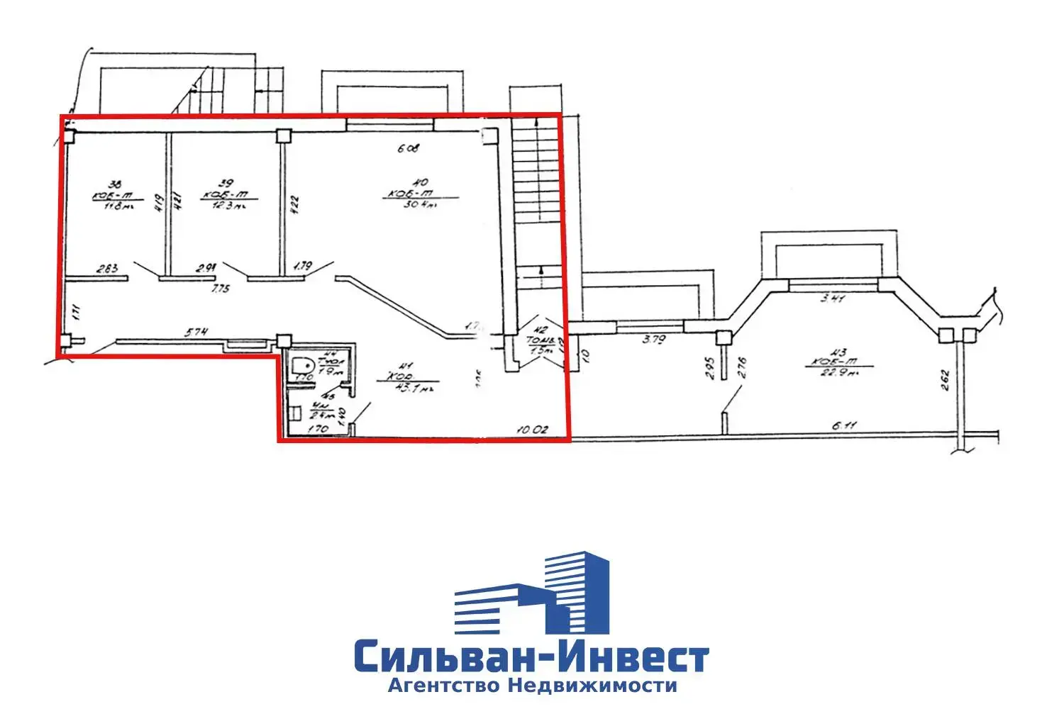 Снять офис на ул. Чехова, д. 3 в Минске, 688EUR, код 16905 - фото 17