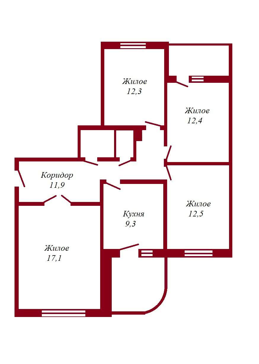 квартира, Пинск, ул. Красноармейская, д. 29 