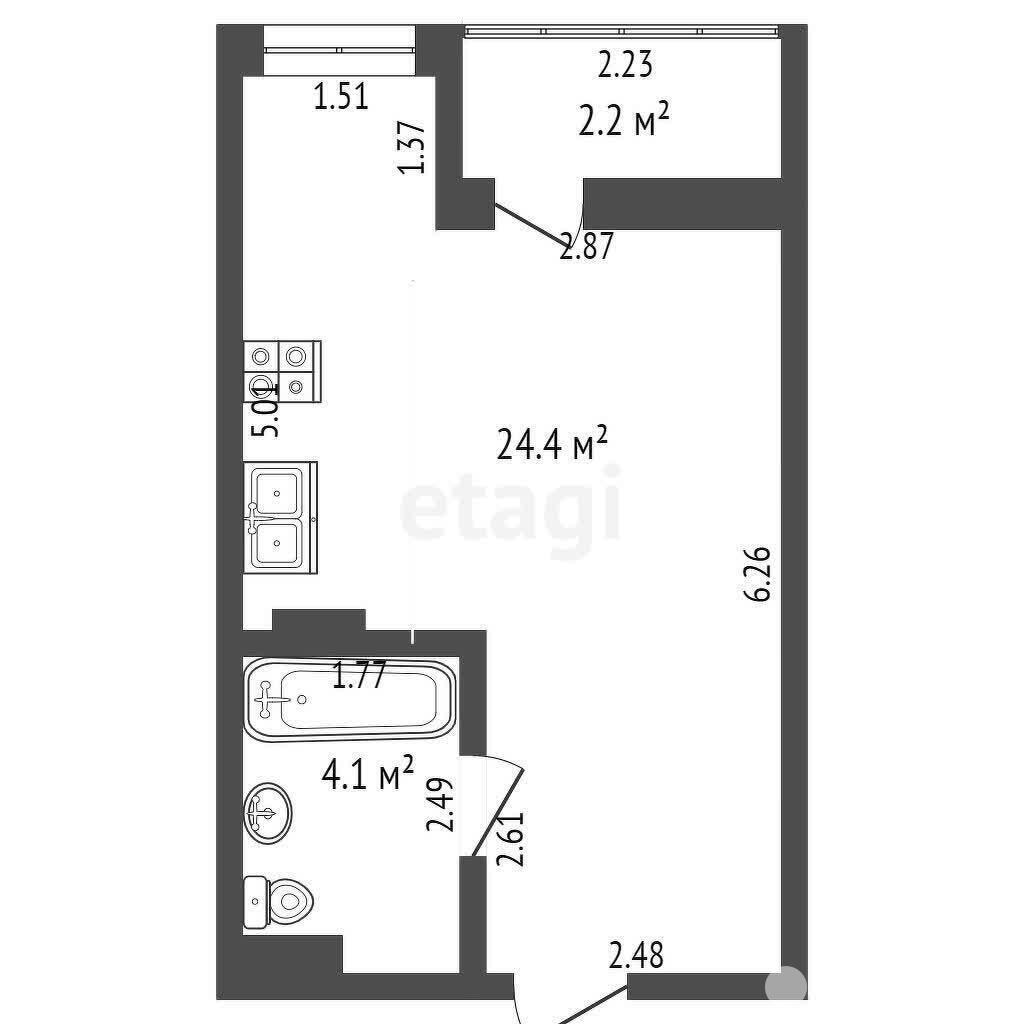 Купить 1-комнатную квартиру в Минске, ул. Михаила Савицкого, д. 12, 65000 USD, код: 1051462 - фото 2