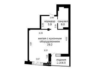 1-комнатная квартира, Минск, Сморговский тр-т, д. 1
