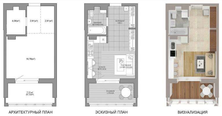 Продажа 1-комнатной квартиры в Минске, пр-т Мира, д. 28/3, 47670 EUR, код: 1024590 - фото 2