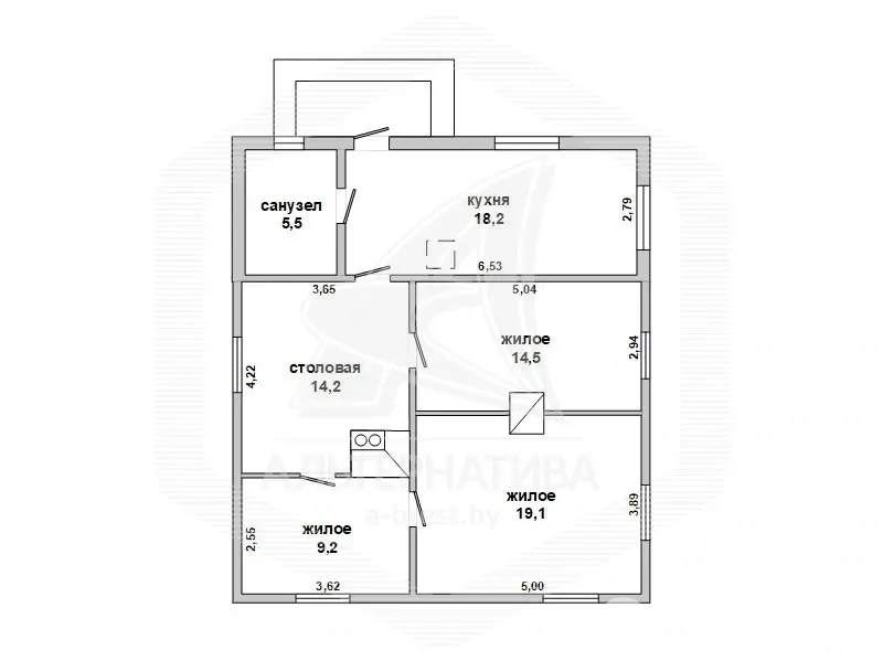 коттедж, Пруска-Волгинова, 