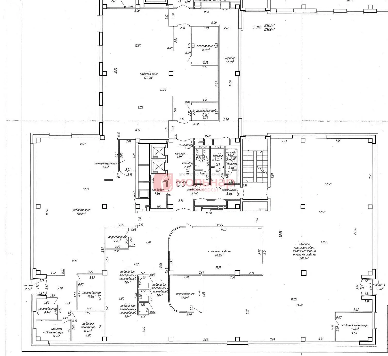 Аренда офиса на ул. Академика Купревича, д. 1/1 в Минске, 15880USD, код 14093 - фото 11