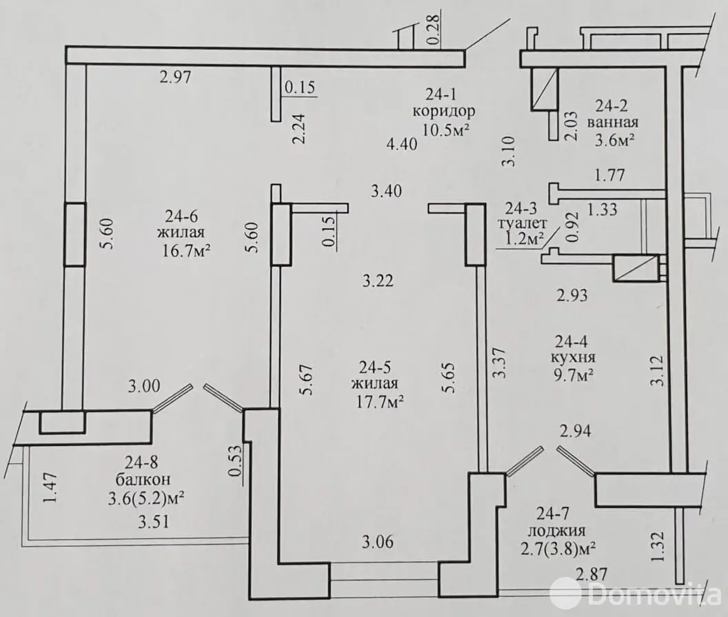 Снять 2-комнатную квартиру в Минске, ул. Щорса, д. 42, 800USD, код 150663 - фото 14