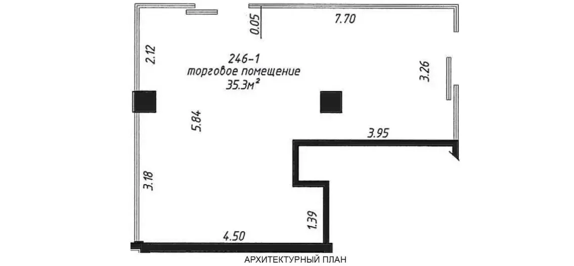 Купить торговое помещение на ул. Петра Мстиславца, д. 12 в Минске, 63000EUR, код 999038 - фото 1