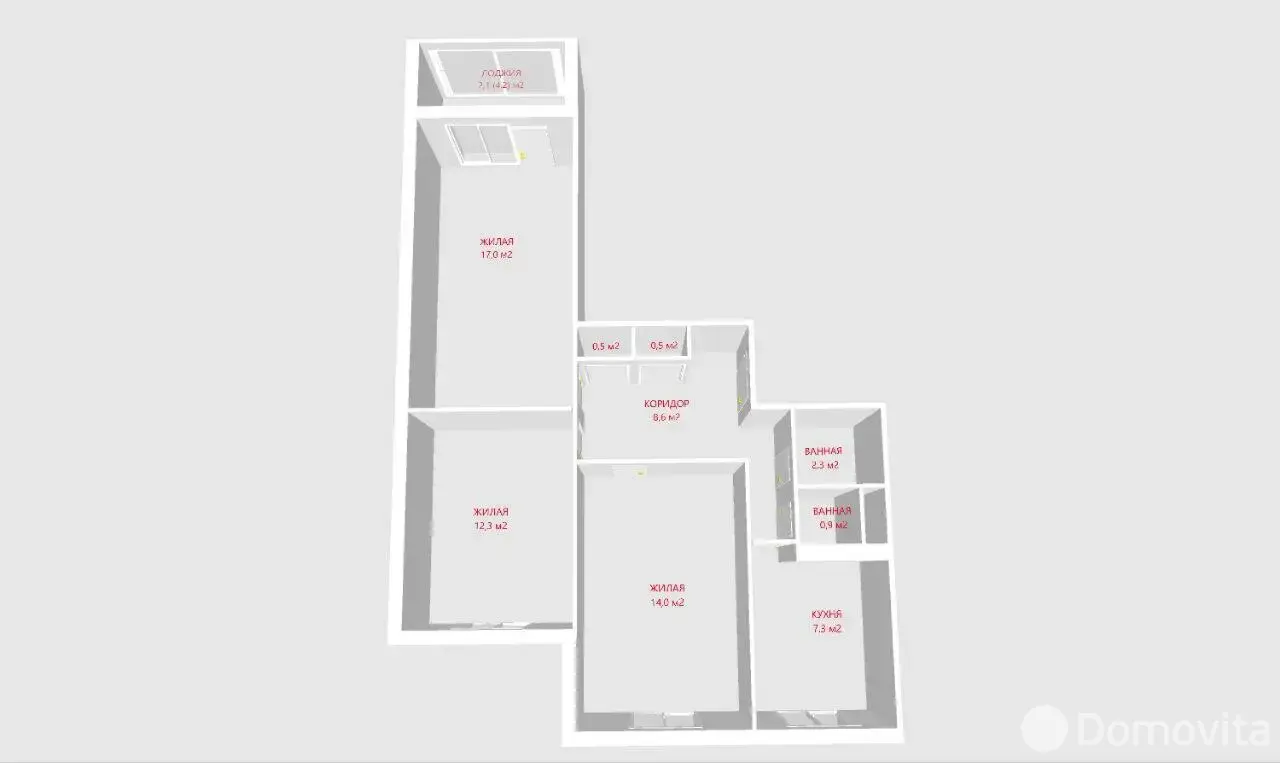 Цена продажи комнаты, Минск, ул. Слободская, д. 65