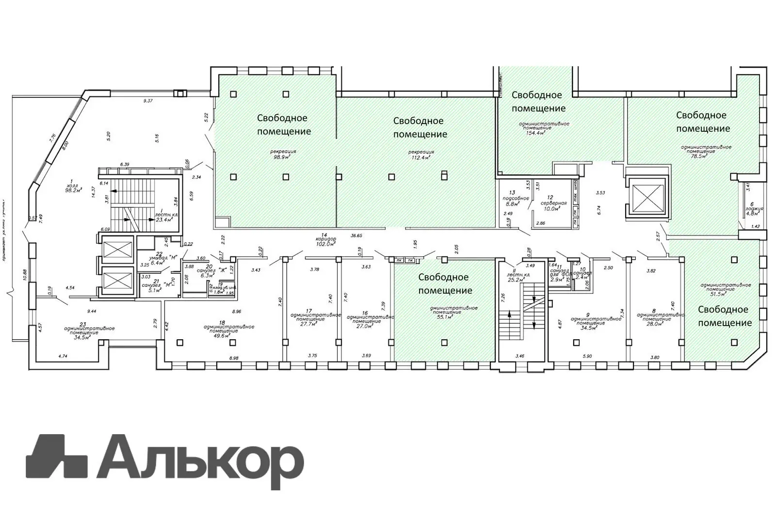 Снять офис на ул. Янки Лучины, д. 5 в Минске, 890USD, код 15672 - фото 9