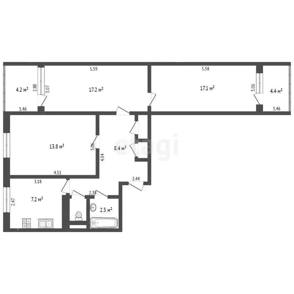 комната, Минск, пр-т Рокоссовского, д. 125 