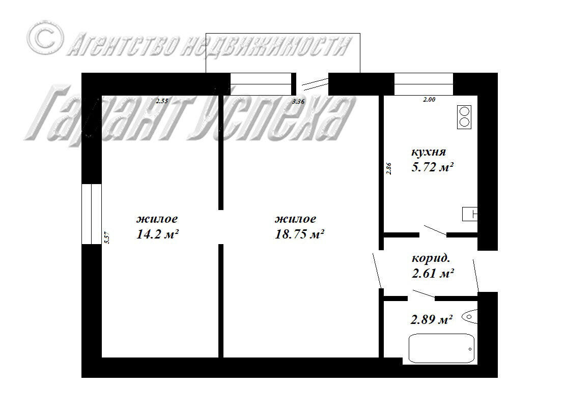 Купить 2-комнатную квартиру в Каменюках, , 20000 USD, код: 917845 - фото 1