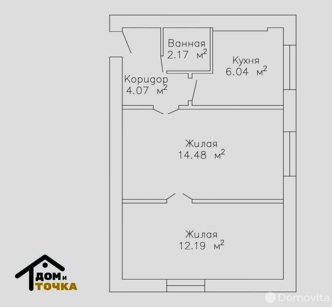 Продажа 2-комнатной квартиры в Гомеле, ул. Старочерниговская, д. 51, 32000 USD, код: 1050055 - фото 1