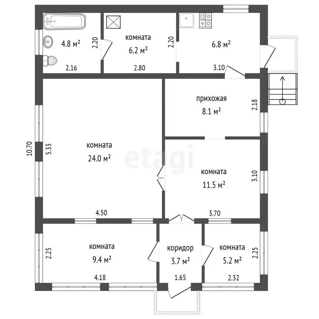 дом, Пекалин, ул. Великолесская, стоимость продажи 183 381 р.