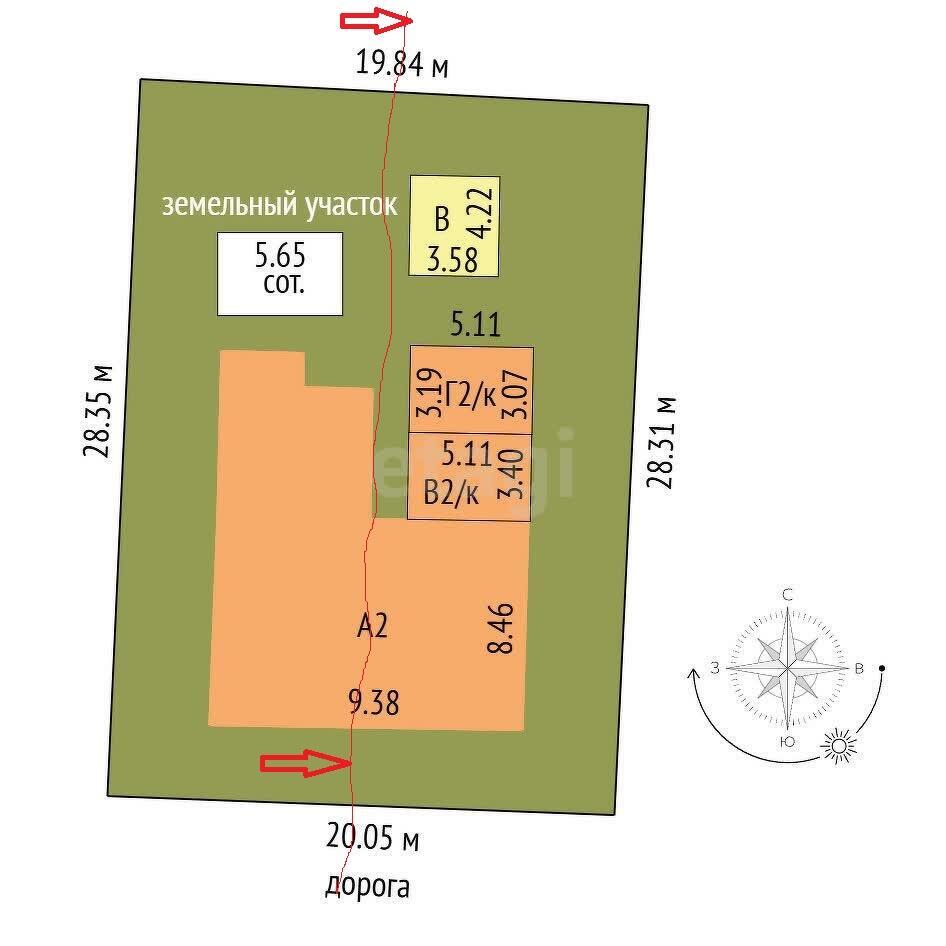 Купить полдома в 2-этажном доме в Минске, пер. Ангарский, д. 196, код 642462 - фото 2