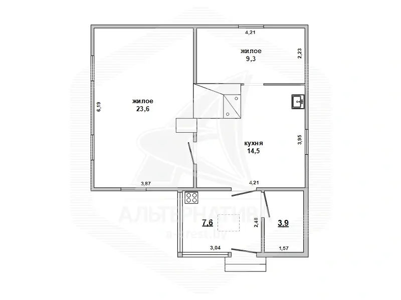 дом, Рогозно,