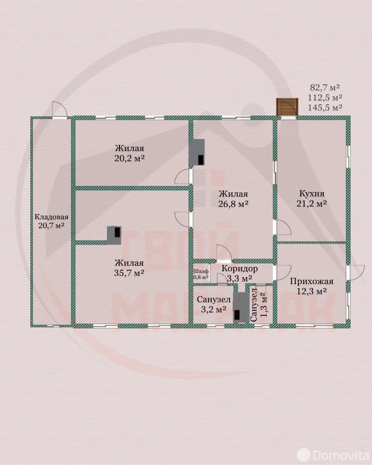 дом, Лошница, ул. Комсомольская, д. 94 