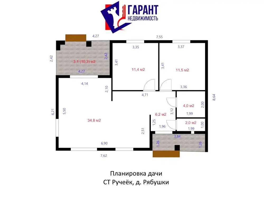 Купить 1-этажную дачу в Рабушках Минская область, 98900USD, код 184473 - фото 27