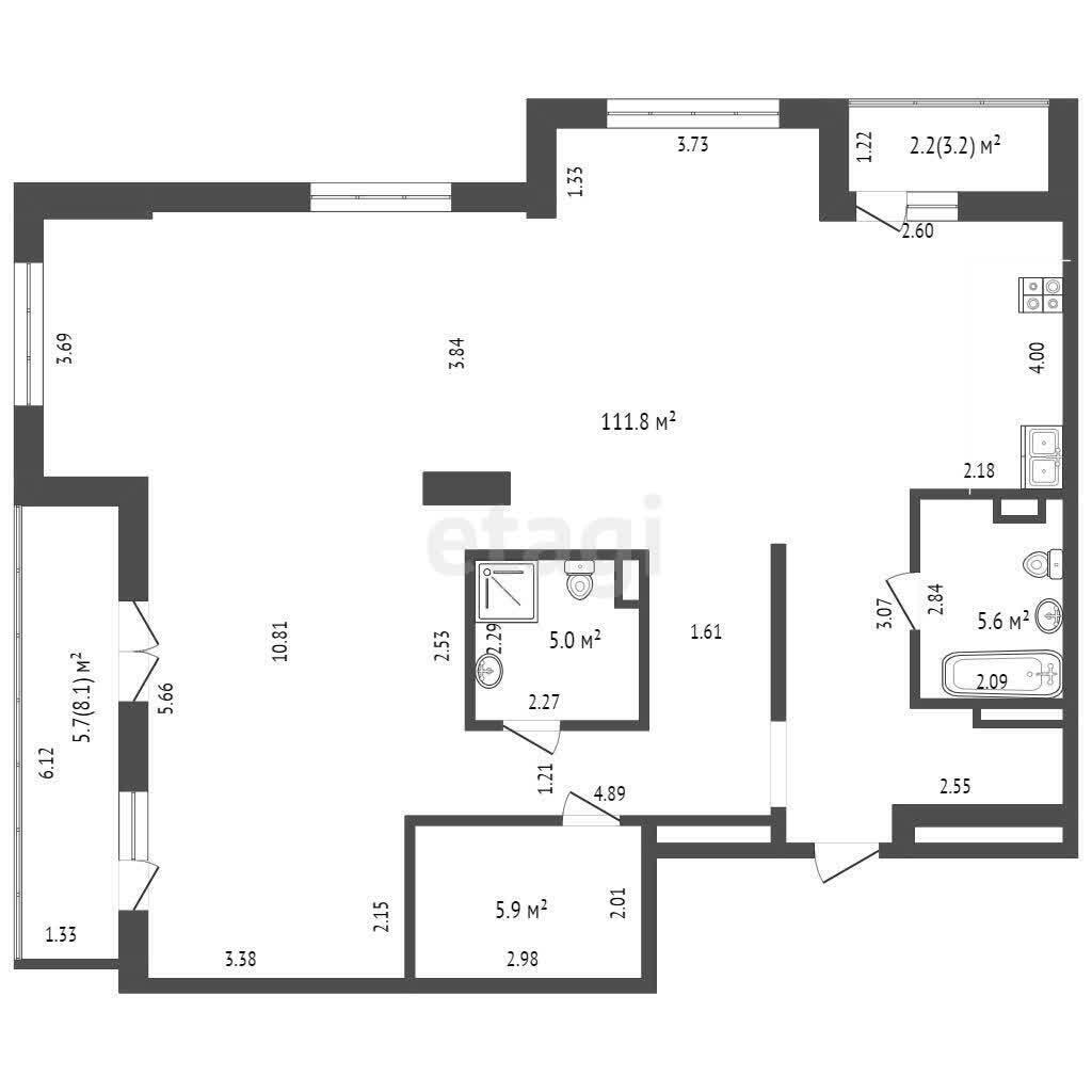 Купить 3-комнатную квартиру в Минске, ул. Петра Мстиславца, д. 17, 236999 USD, код: 966914 - фото 2