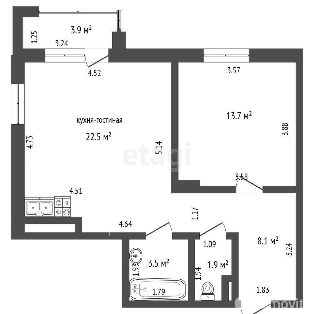 продажа квартиры, Минск, ул. Нововиленская, д. 47