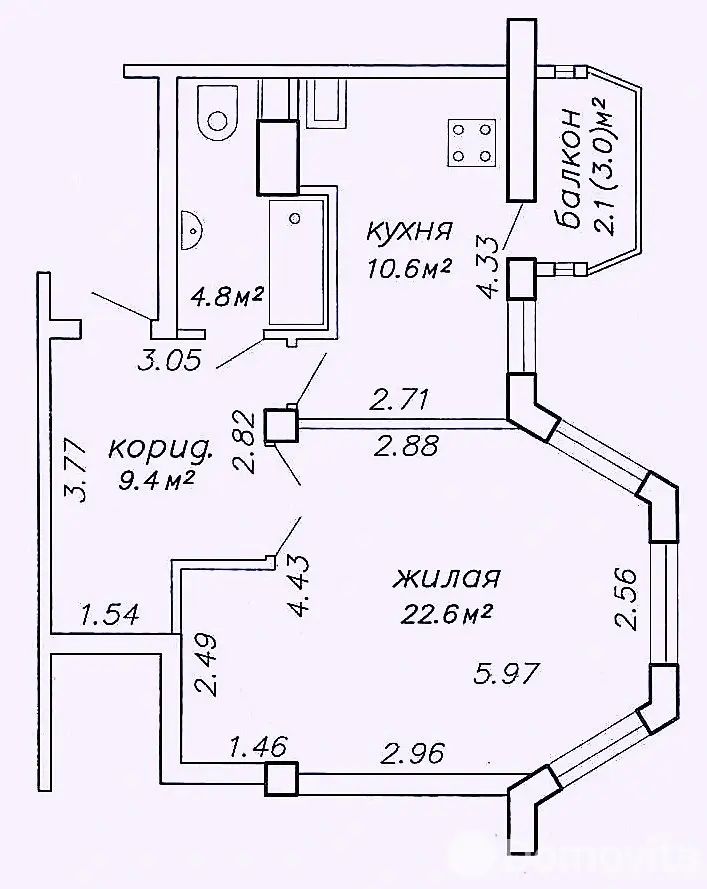 Цена аренды квартиры, Минск, ул. Лобанка, д. 78