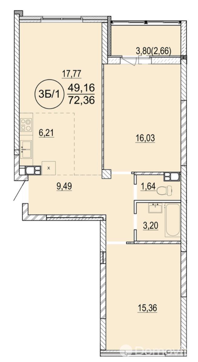 продажа квартиры, Минск, ул. Разинская, д. 4