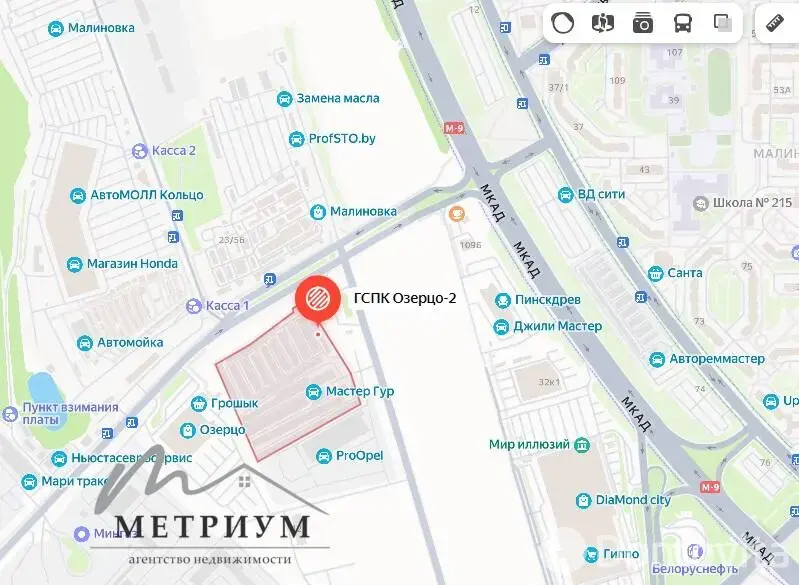 Цена продажи гаража, Озерцо, 