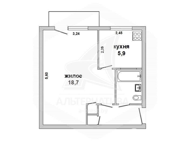 квартира, Брест, б-р Шевченко