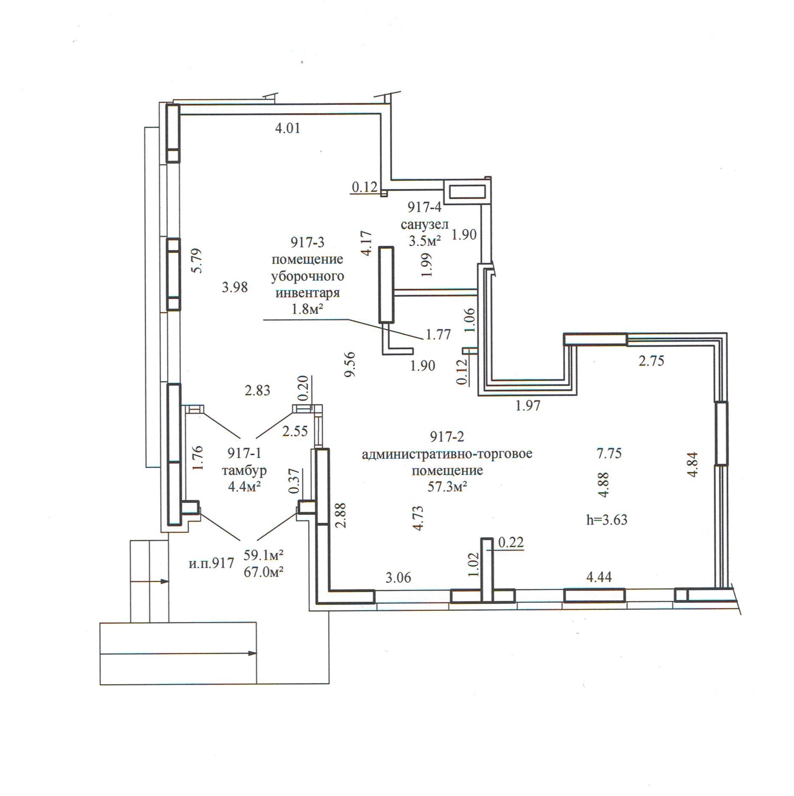 Аренда торговой точки на ул. Игоря Лученка, д. 16 в Минске, 1340EUR, код 968257 - фото 15