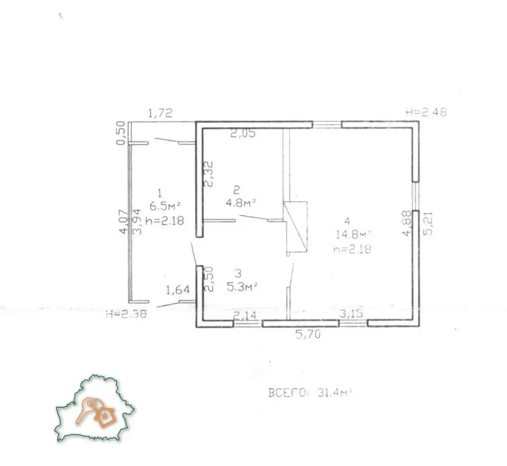 Купить 1-этажную дачу в Репка Гомельская область, 8000USD, код 183877 - фото 11