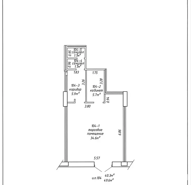 Купить торговое помещение на ул. Лукьяновича, д. 2В в Минске, 126420USD, код 999101 - фото 8