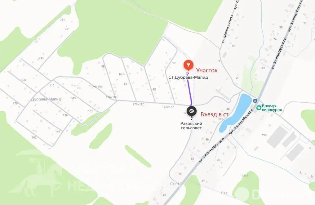 участок, Дубрава-Мапид,