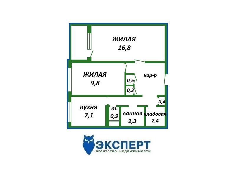 Продажа 2-комнатной квартиры в Минске, ул. Тикоцкого, д. 50/2, 67000 USD, код: 1089389 - фото 3